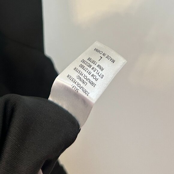 PETAL & PUP Ciao Ruffle Chiffon Gown in Black Size Large - Picture 9 of 14